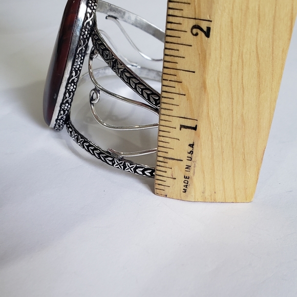 Red Jasper gemstone, 925 silver bracelet - Picture 10 of 16